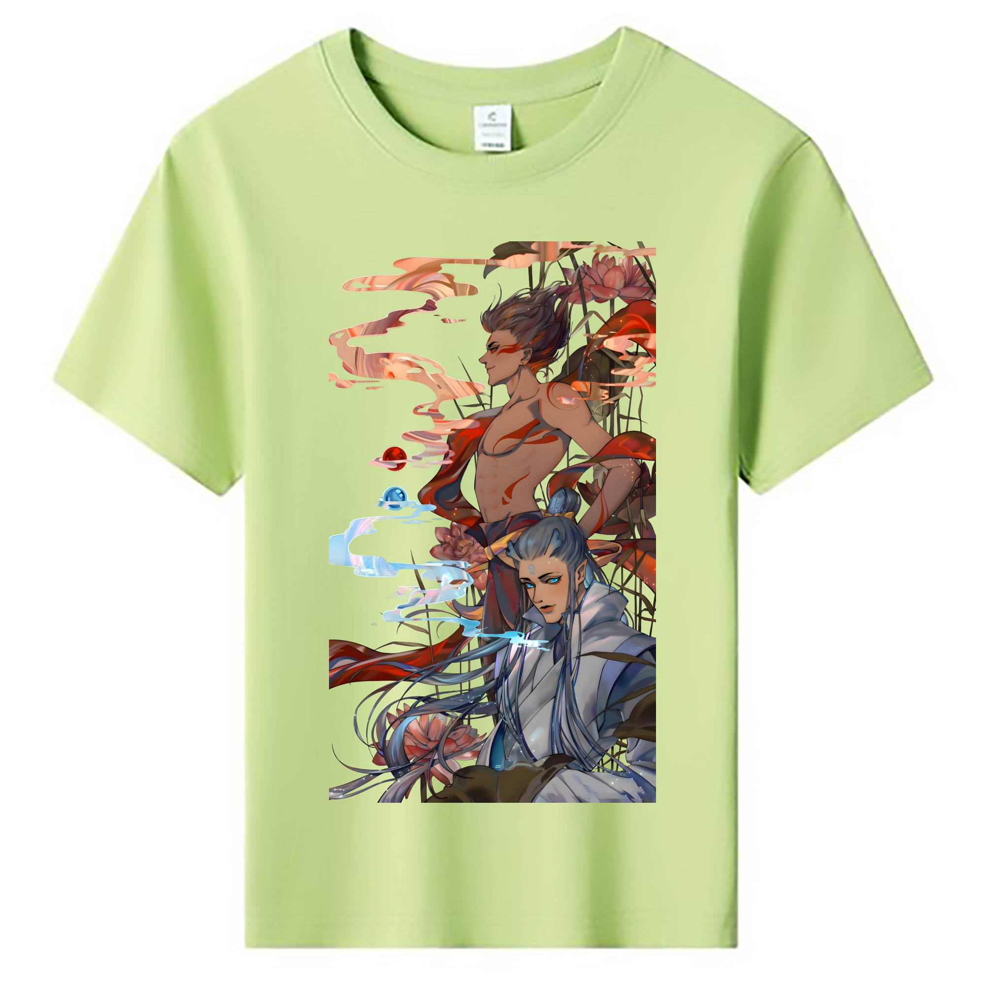 （画像用） Ne Zha 2 ナタ 魔童の大暴れ 綿100％キッズTシャツ（フロントプリント）